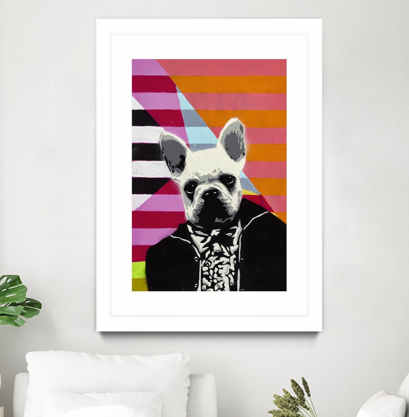 Mr. French by Urban Soule on GIANT ART - orange animals dog