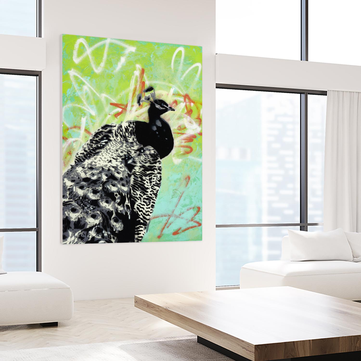 Peacock by Urban Soule on GIANT ART - blue animals