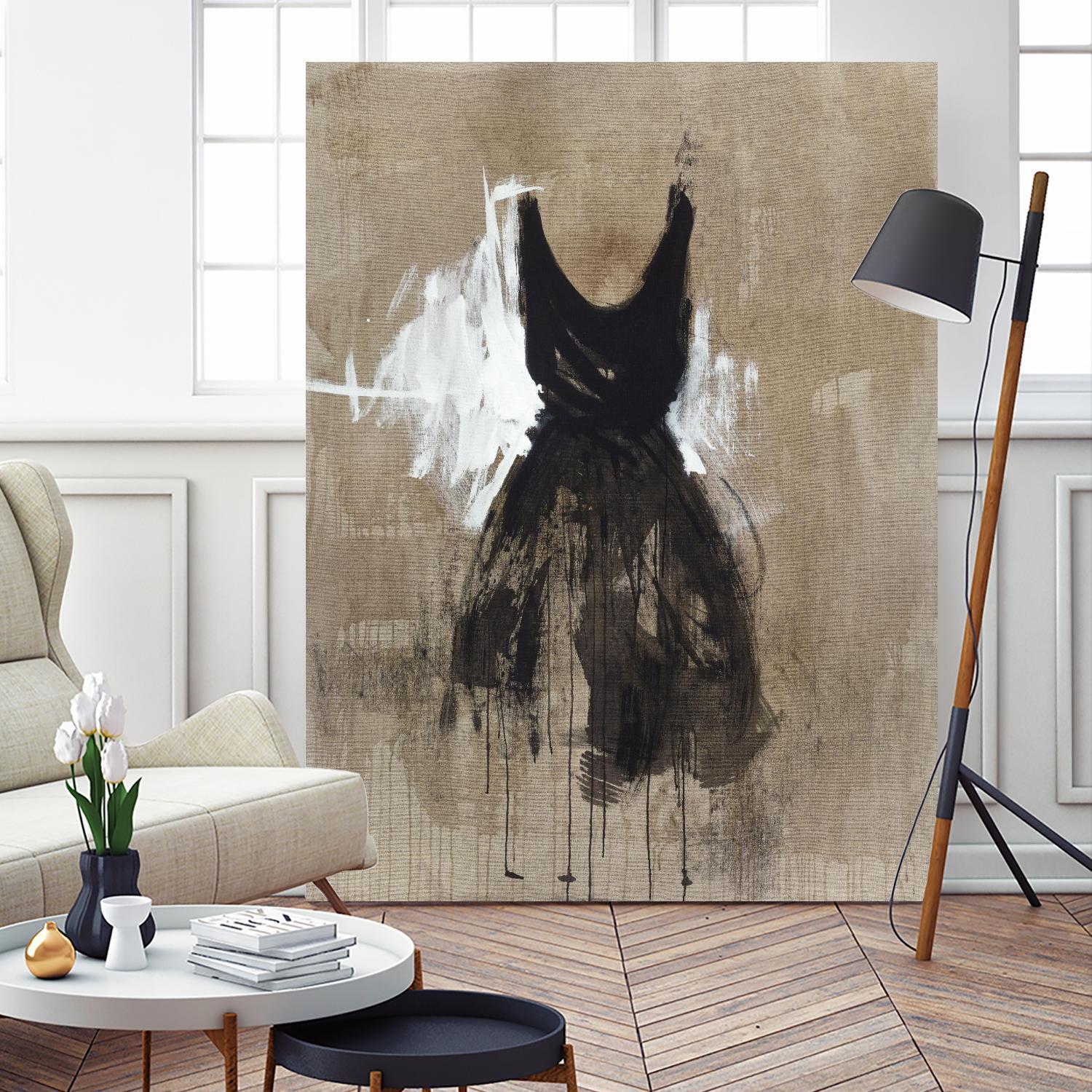 Little Black Dress 1 by PN Studio on GIANT ART - beige abstracts fashion