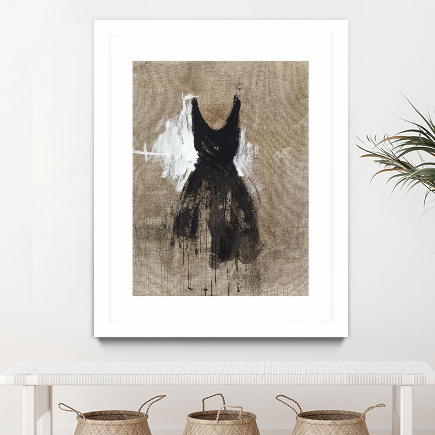 Little Black Dress 1 by PN Studio on GIANT ART - beige abstracts fashion