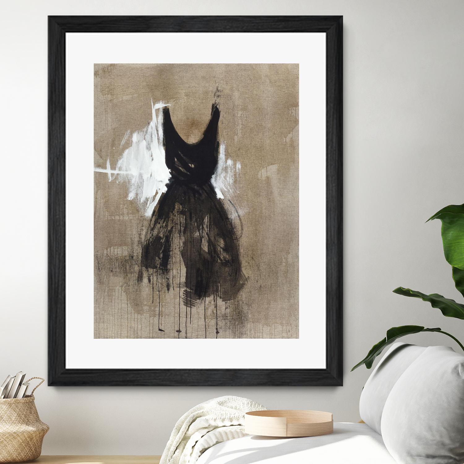 Little Black Dress 1 by PN Studio on GIANT ART - beige abstracts fashion