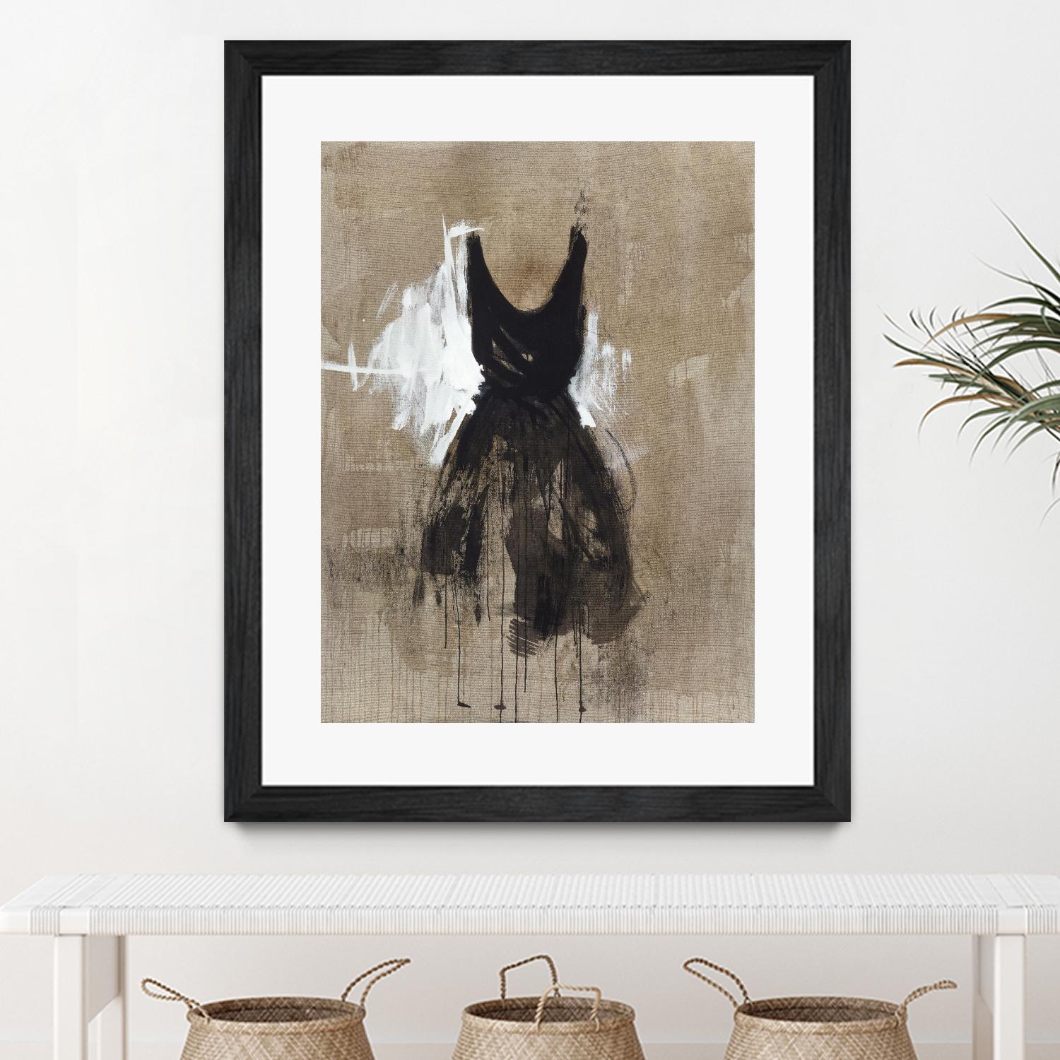 Little Black Dress 1 by PN Studio on GIANT ART - beige abstracts fashion