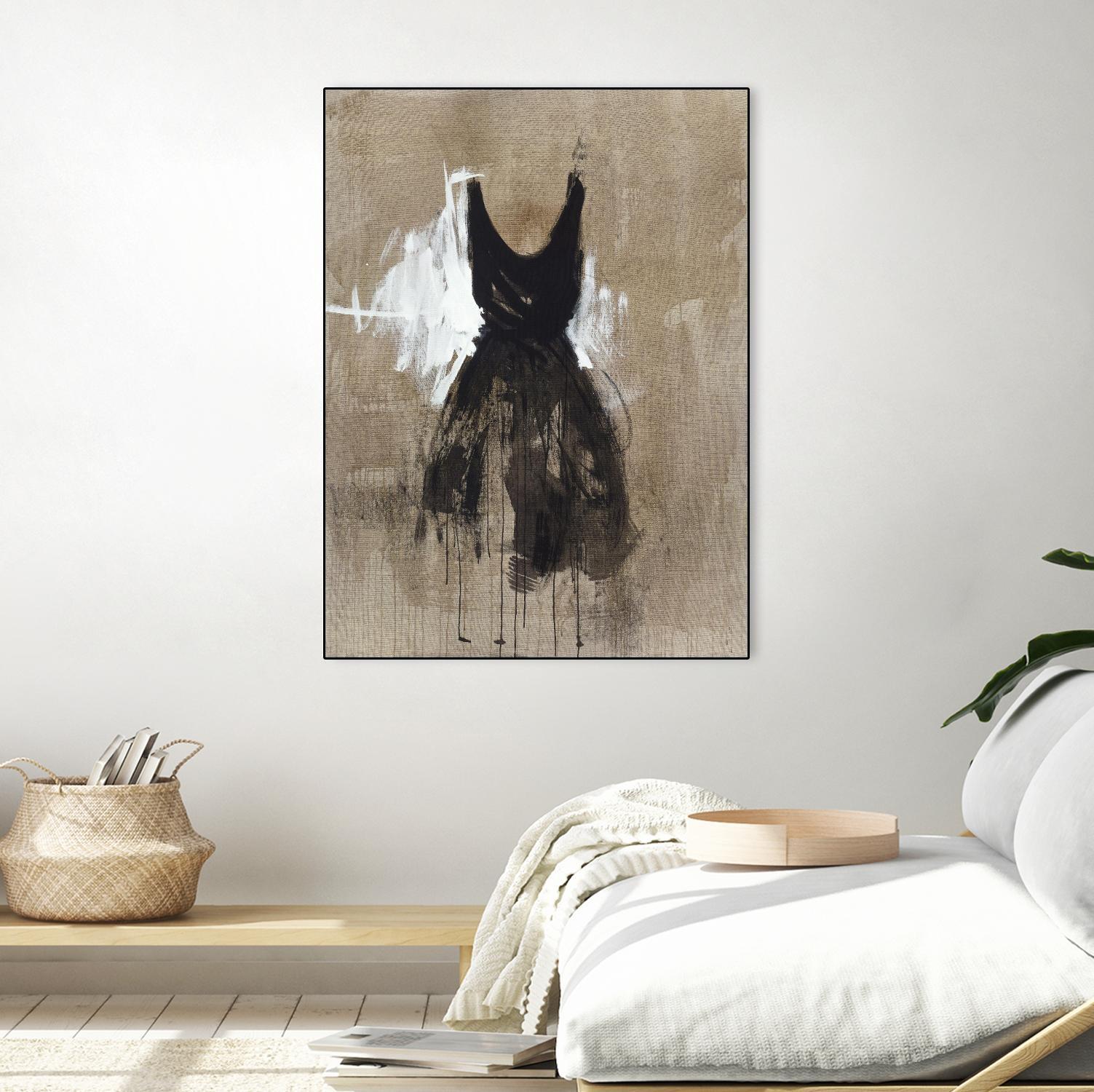 Little Black Dress 1 by PN Studio on GIANT ART - beige abstracts fashion