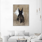 Little Black Dress 1 by PN Studio on GIANT ART - beige abstracts fashion