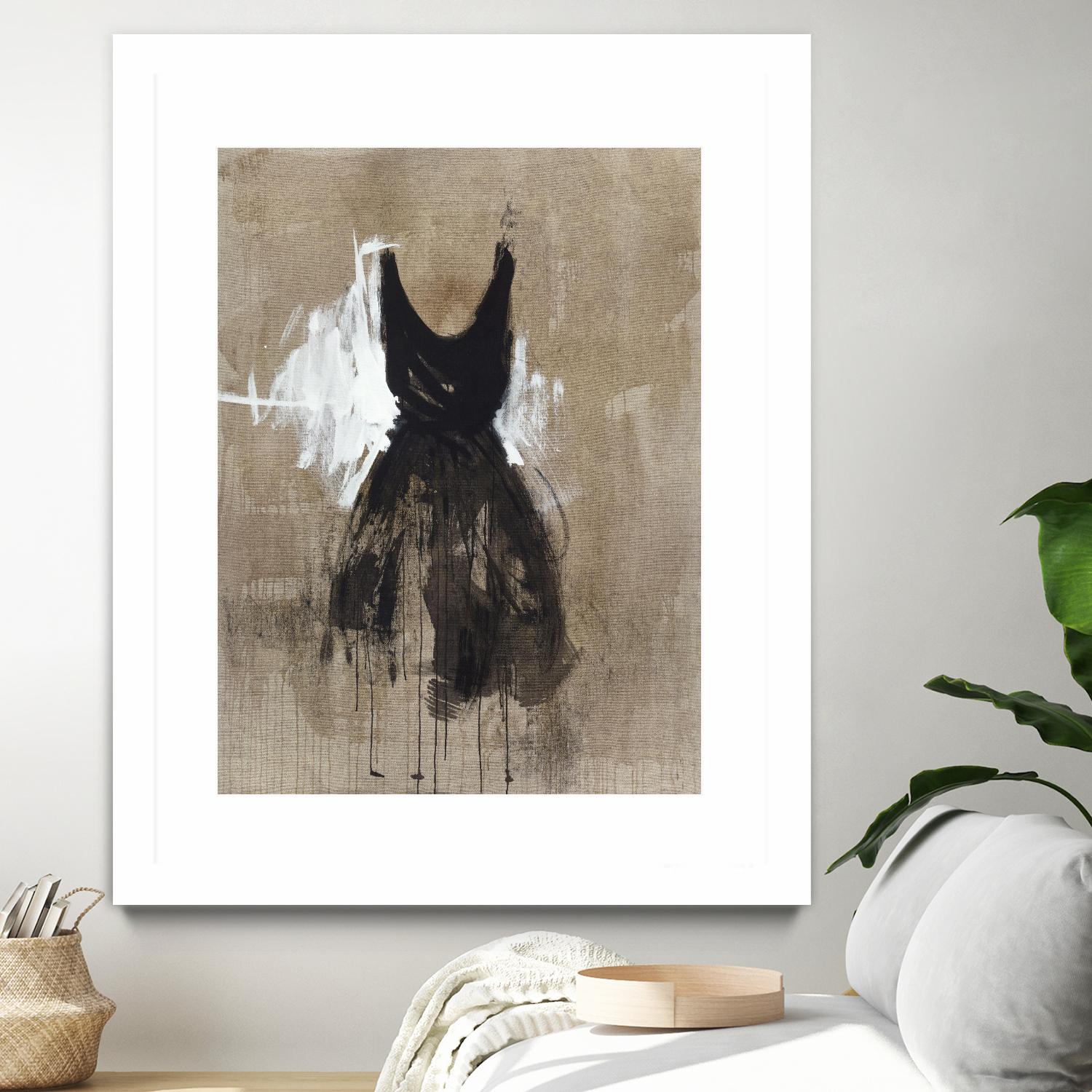 Little Black Dress 1 by PN Studio on GIANT ART - beige abstracts fashion
