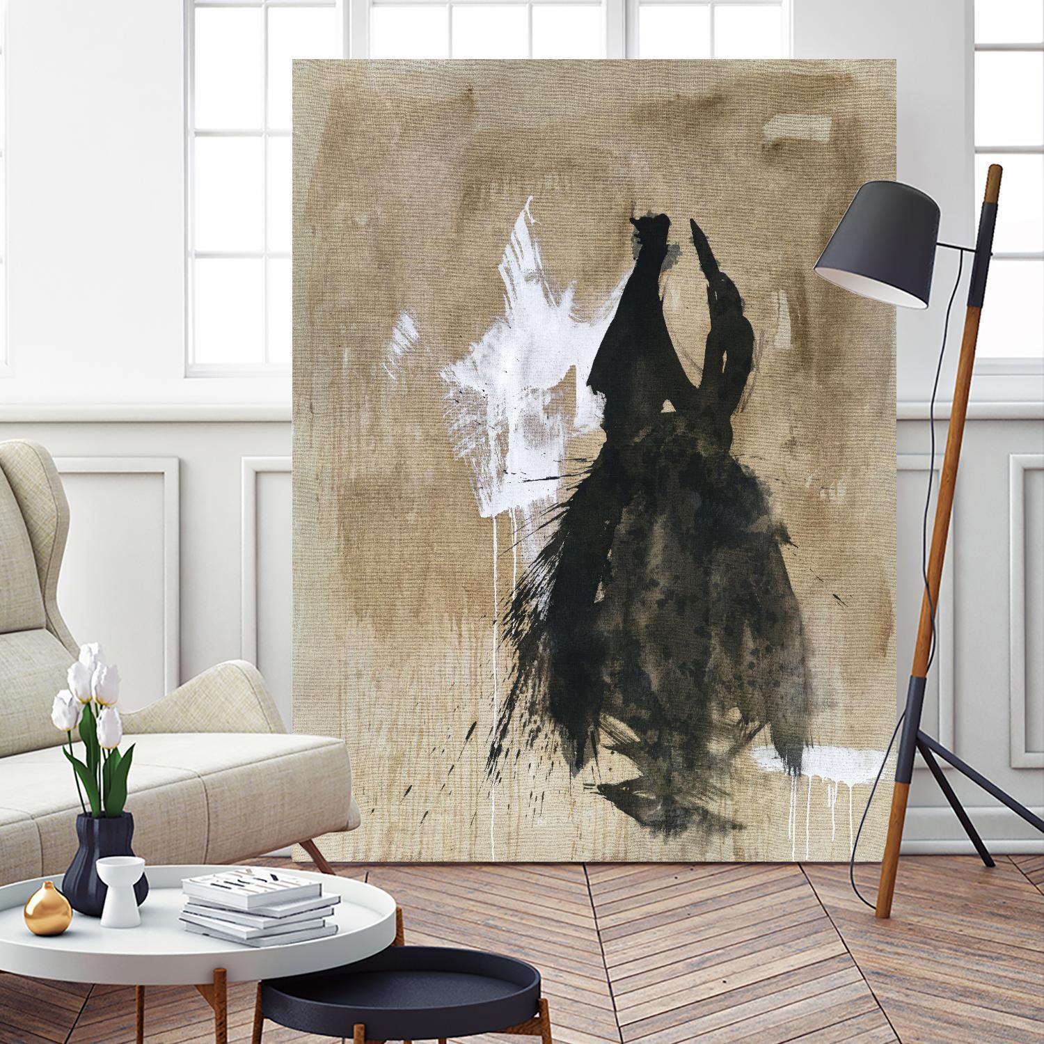Little Black Dress 2 by PN Studio on GIANT ART - beige abstracts fashion