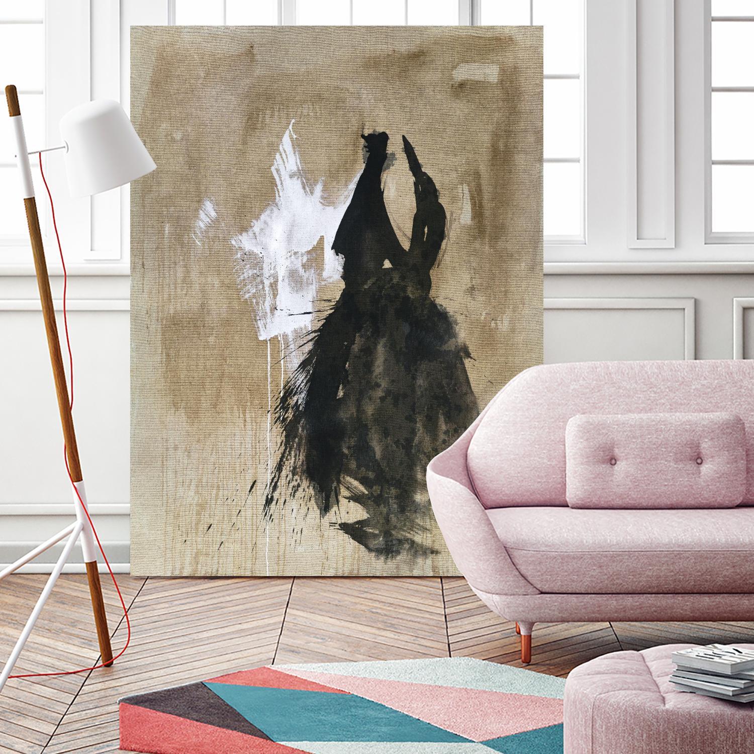 Little Black Dress 2 by PN Studio on GIANT ART - beige abstracts fashion