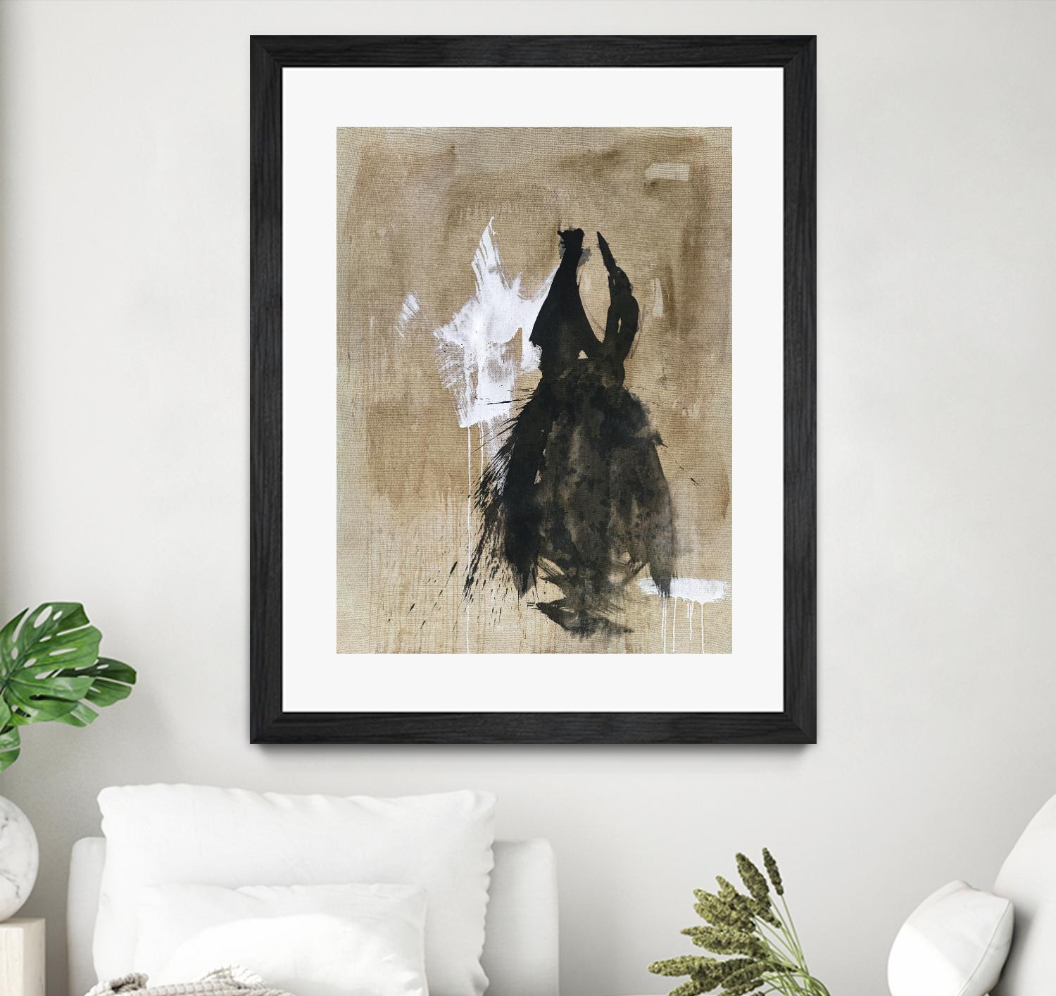 Little Black Dress 2 by PN Studio on GIANT ART - beige abstracts fashion