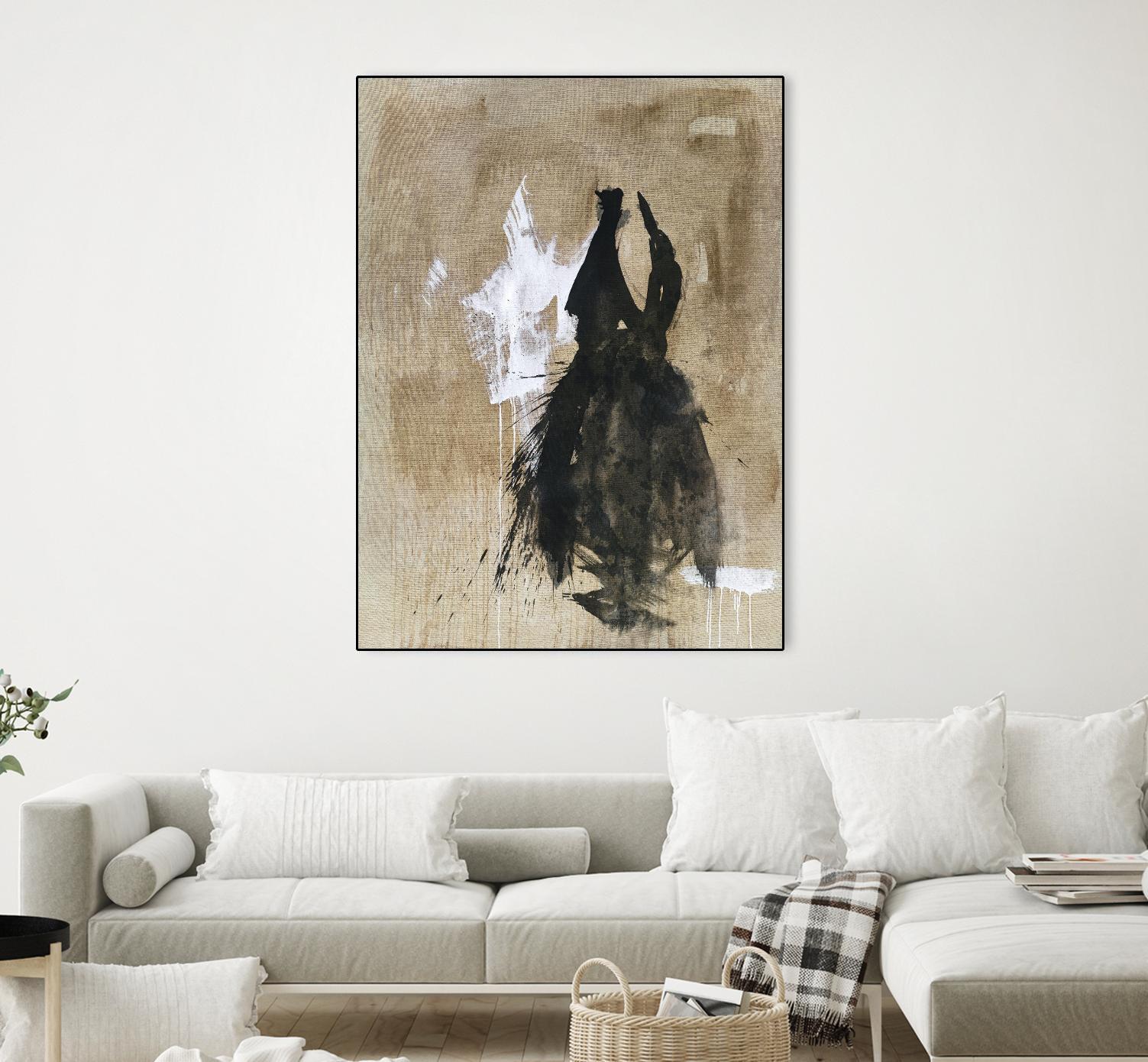Little Black Dress 2 by PN Studio on GIANT ART - beige abstracts fashion