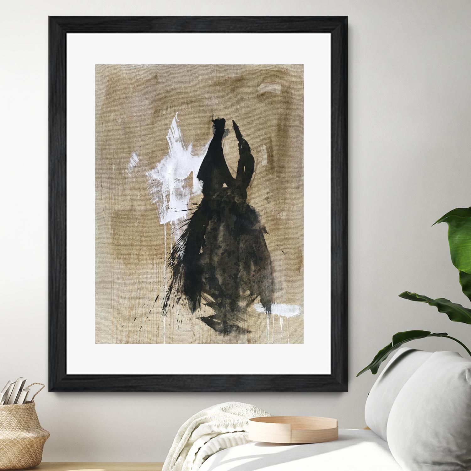 Little Black Dress 2 by PN Studio on GIANT ART - beige abstracts fashion