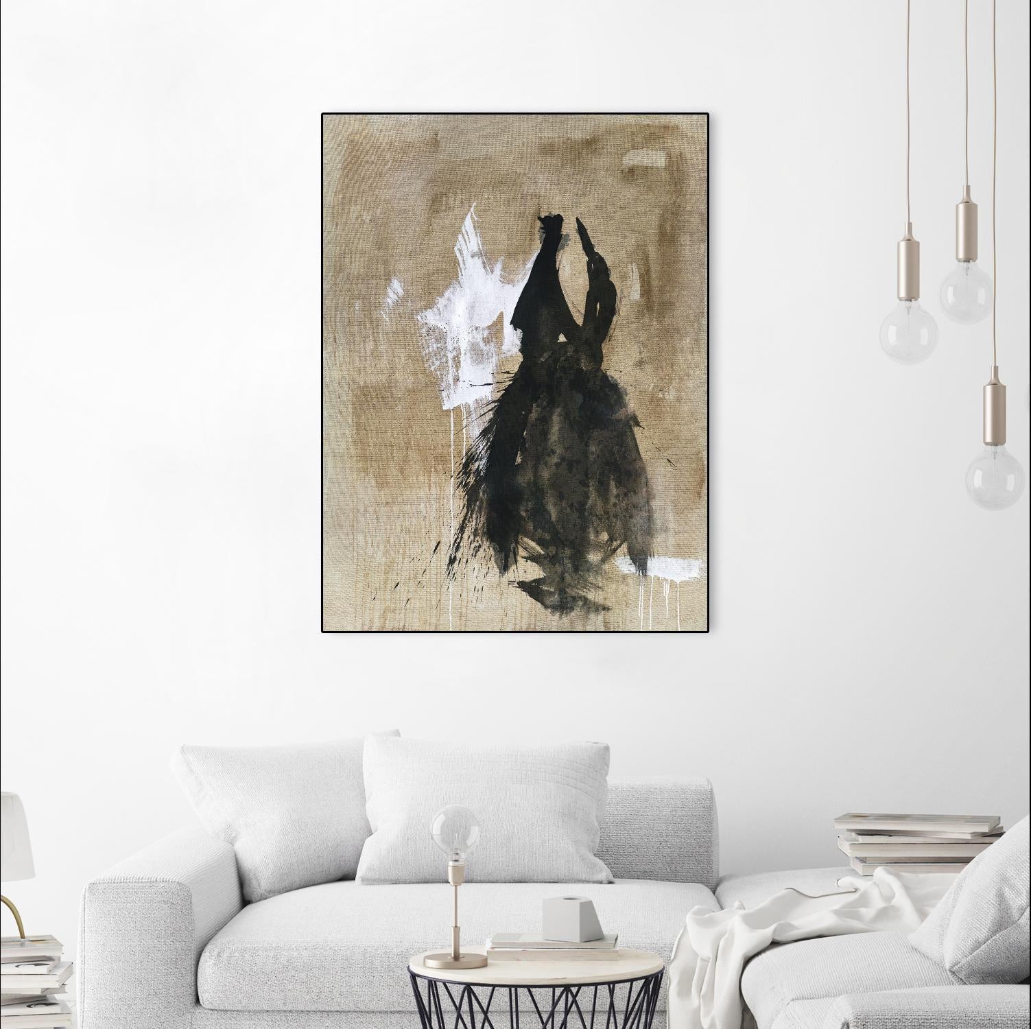 Little Black Dress 2 by PN Studio on GIANT ART - beige abstracts fashion