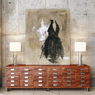 Little Black Dress 2 by PN Studio on GIANT ART - beige abstracts fashion