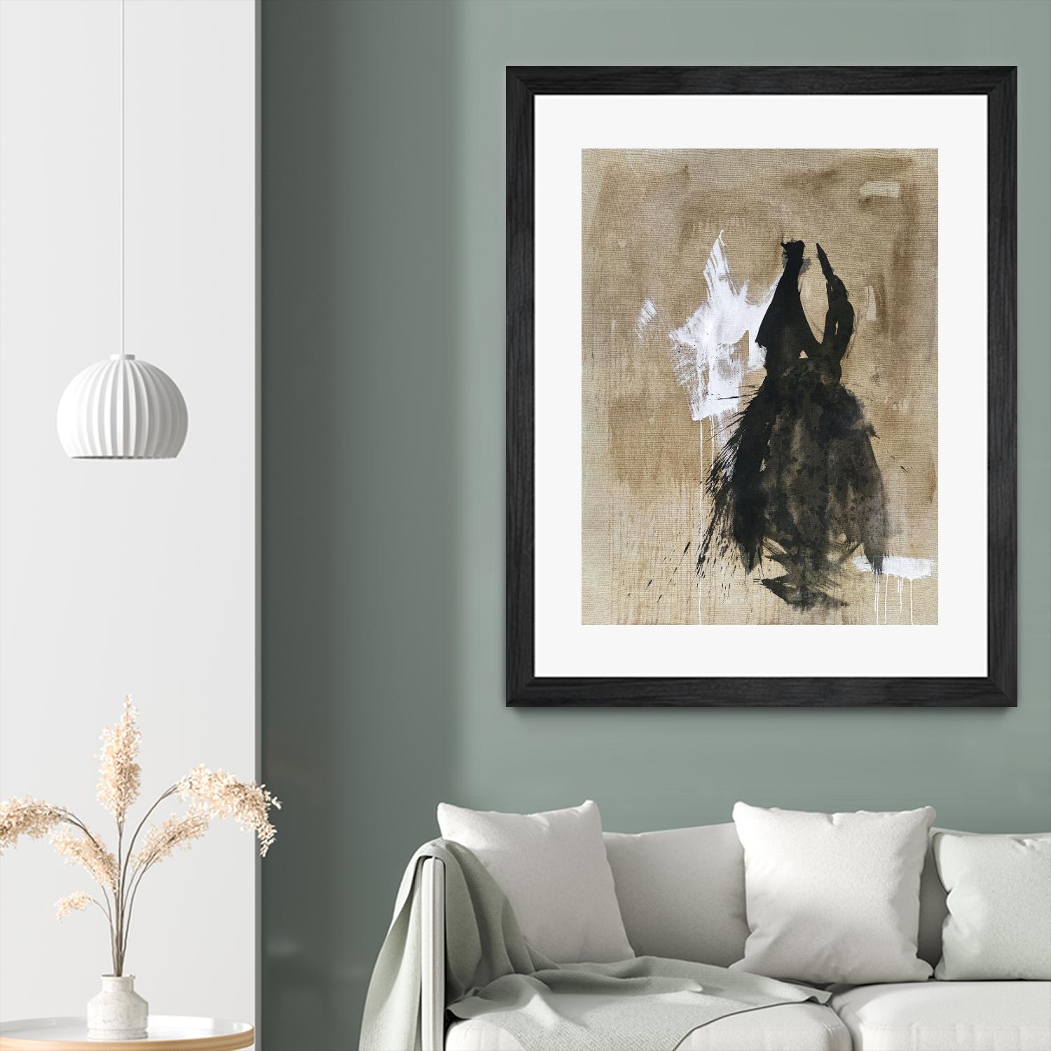 Little Black Dress 2 by PN Studio on GIANT ART - beige abstracts fashion