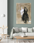 Little Black Dress 2 by PN Studio on GIANT ART - beige abstracts fashion