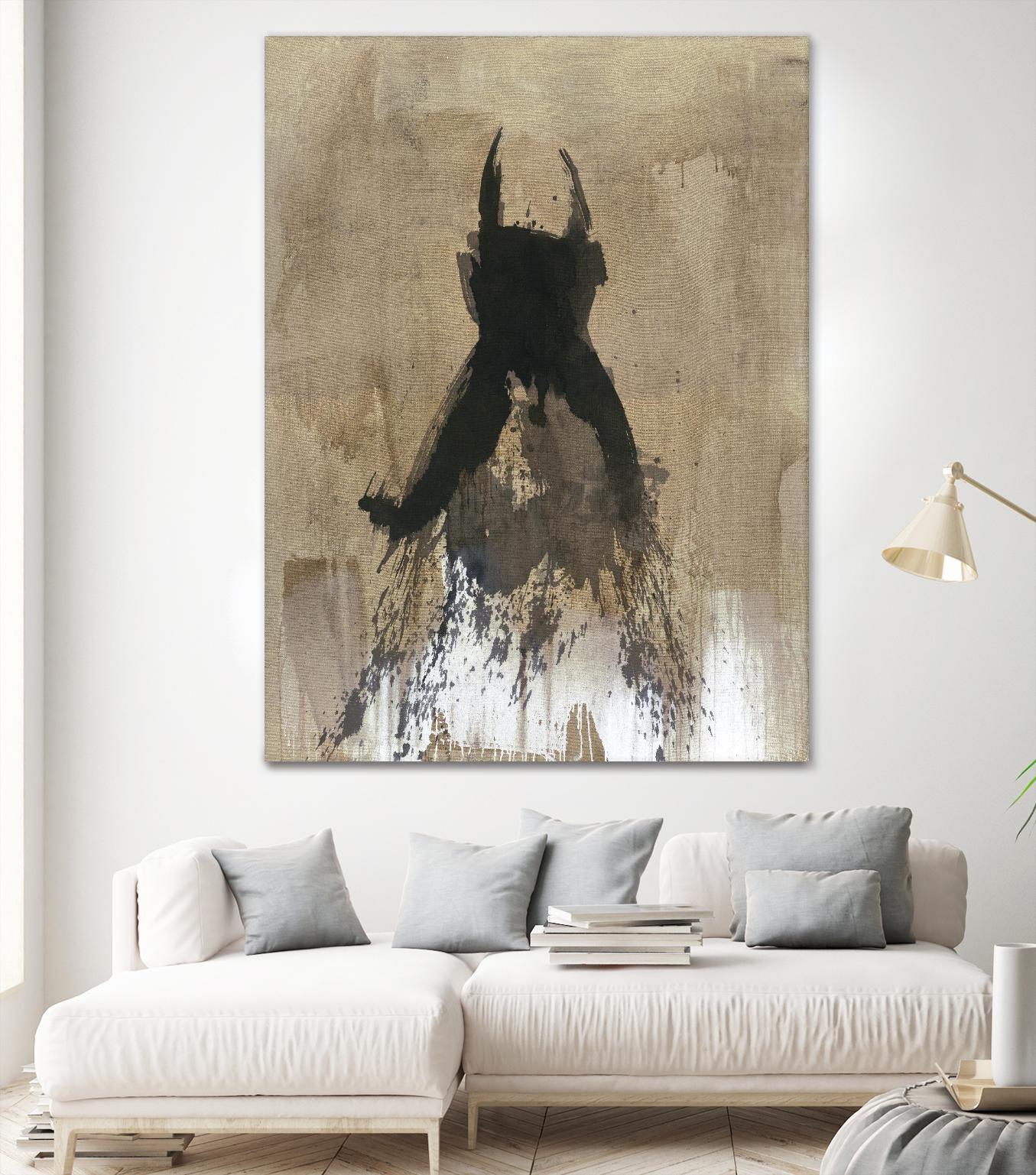 Little Black Dress 3 by PN Studio on GIANT ART - beige abstracts fashion