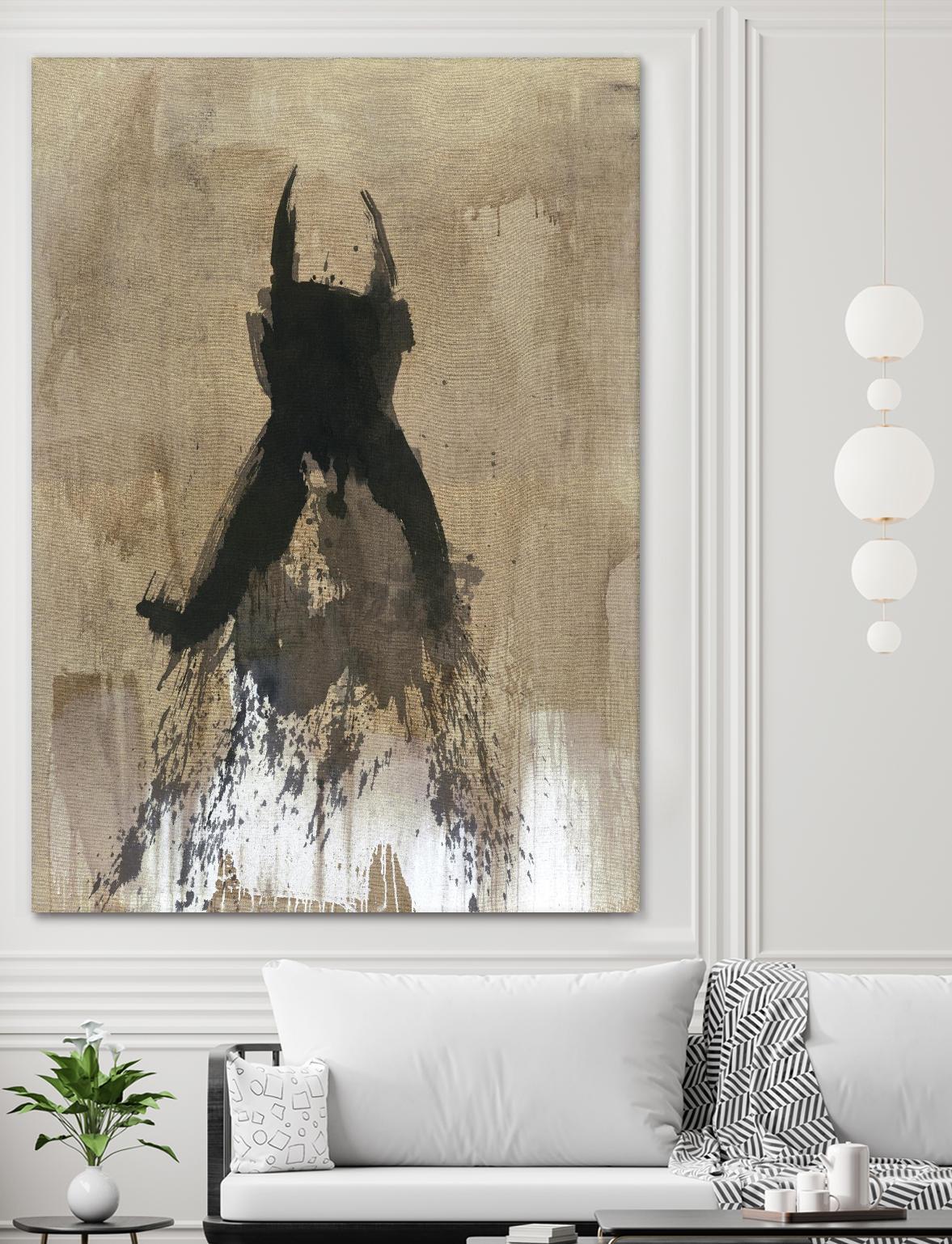 Little Black Dress 3 by PN Studio on GIANT ART - beige abstracts fashion