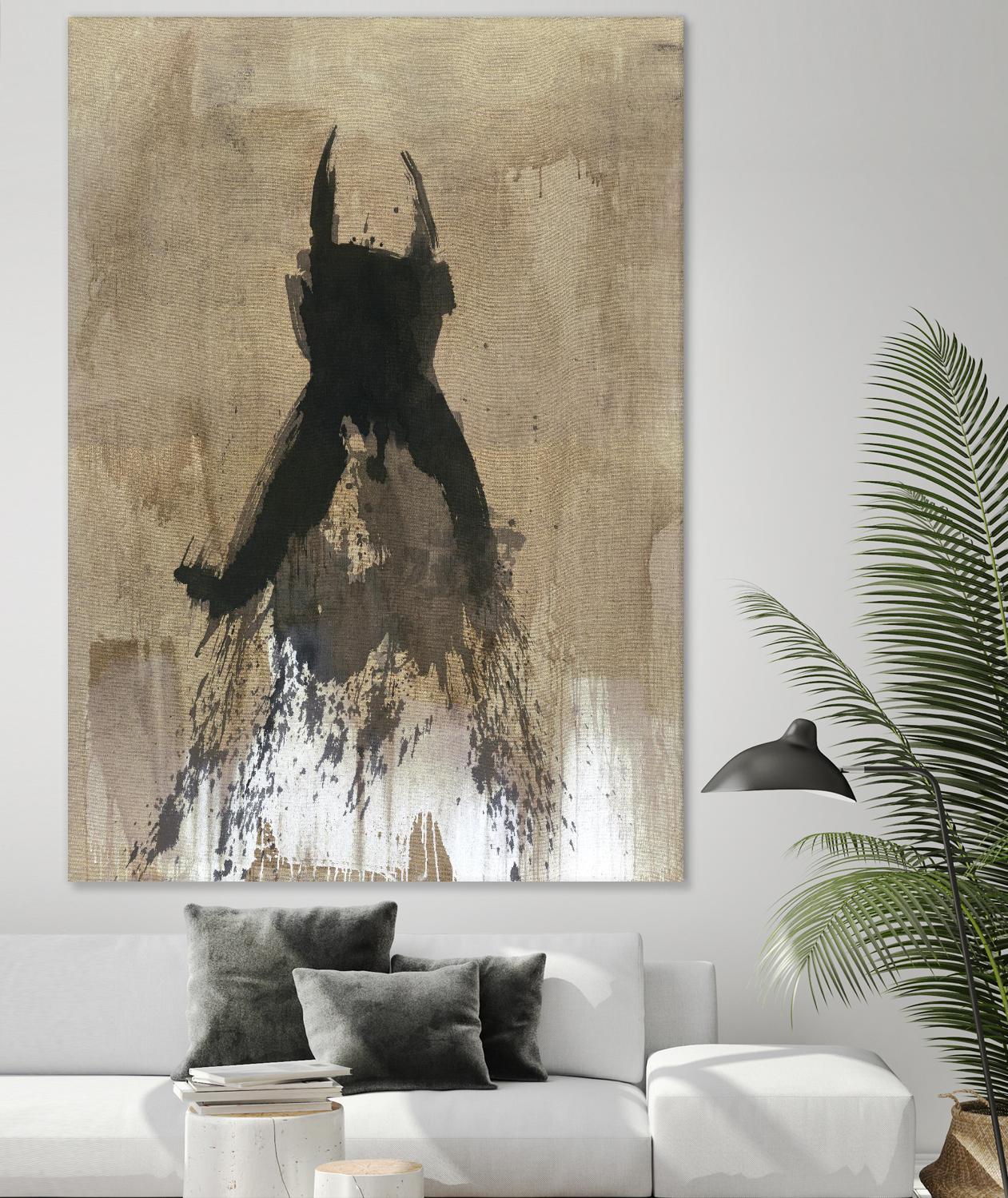 Little Black Dress 3 by PN Studio on GIANT ART - beige abstracts fashion