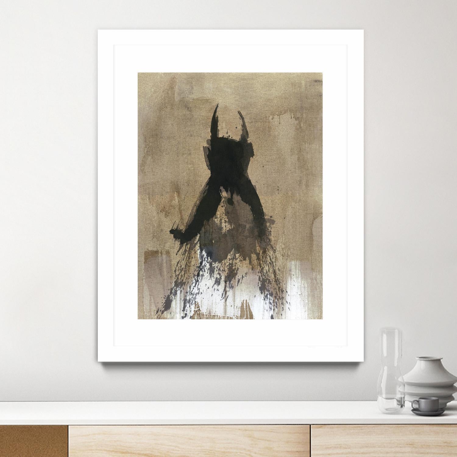 Little Black Dress 3 by PN Studio on GIANT ART - beige abstracts fashion