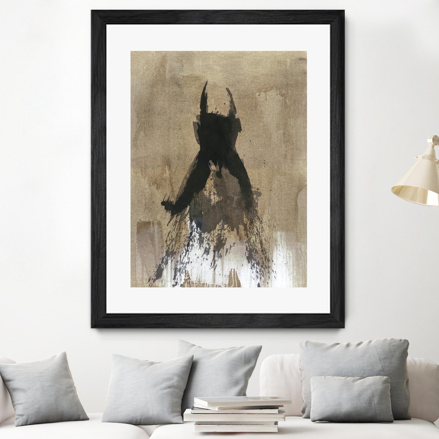 Little Black Dress 3 by PN Studio on GIANT ART - beige abstracts fashion