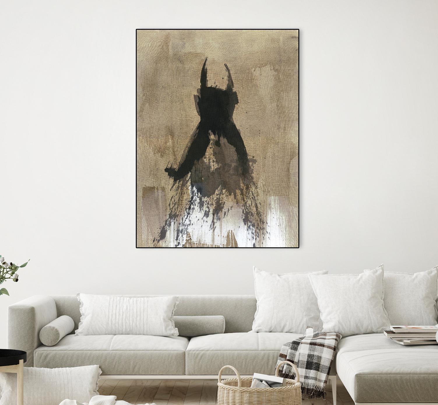 Little Black Dress 3 by PN Studio on GIANT ART - beige abstracts fashion