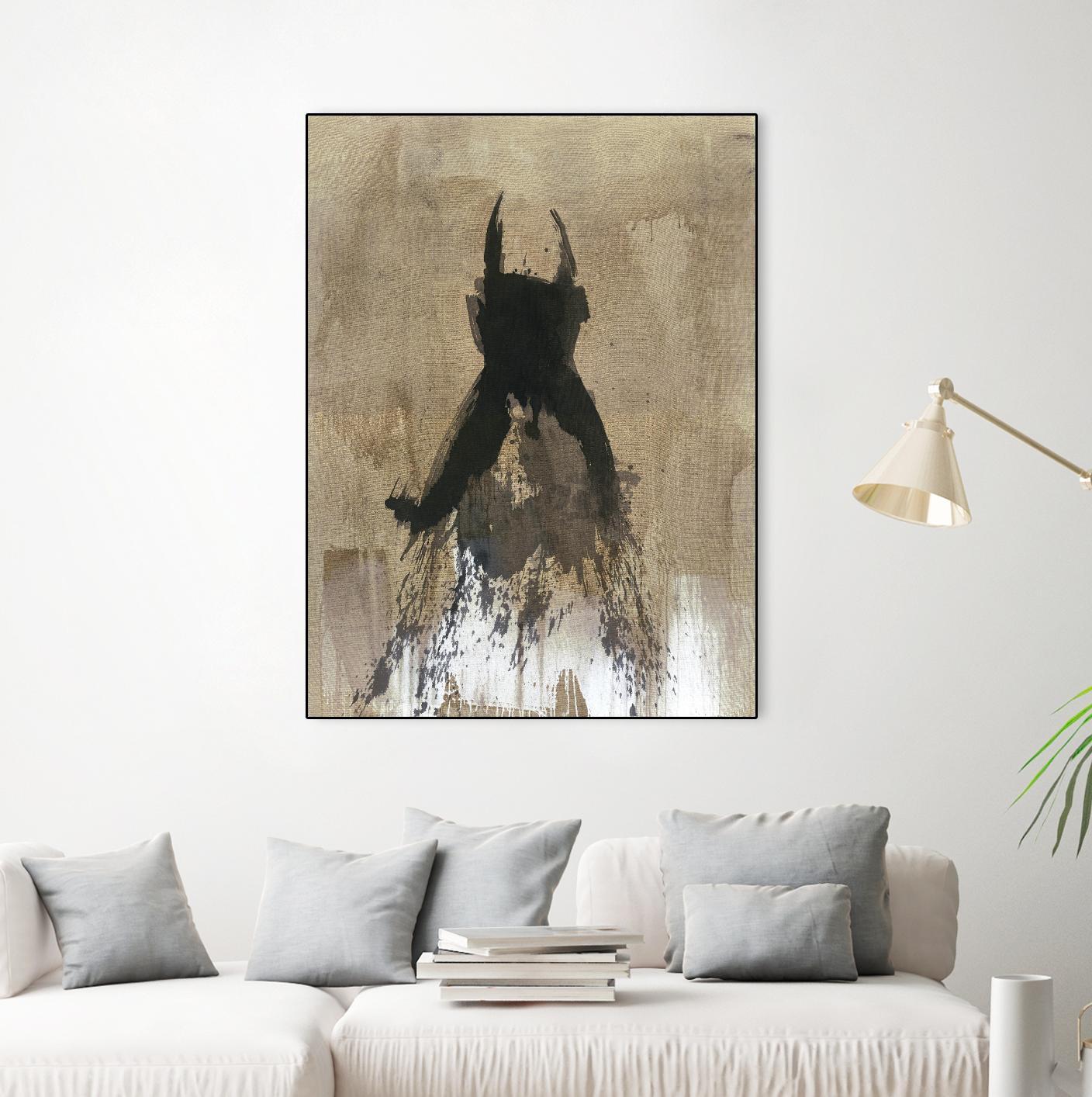 Little Black Dress 3 by PN Studio on GIANT ART - beige abstracts fashion