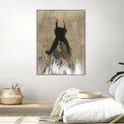 Little Black Dress 3 by PN Studio on GIANT ART - beige abstracts fashion