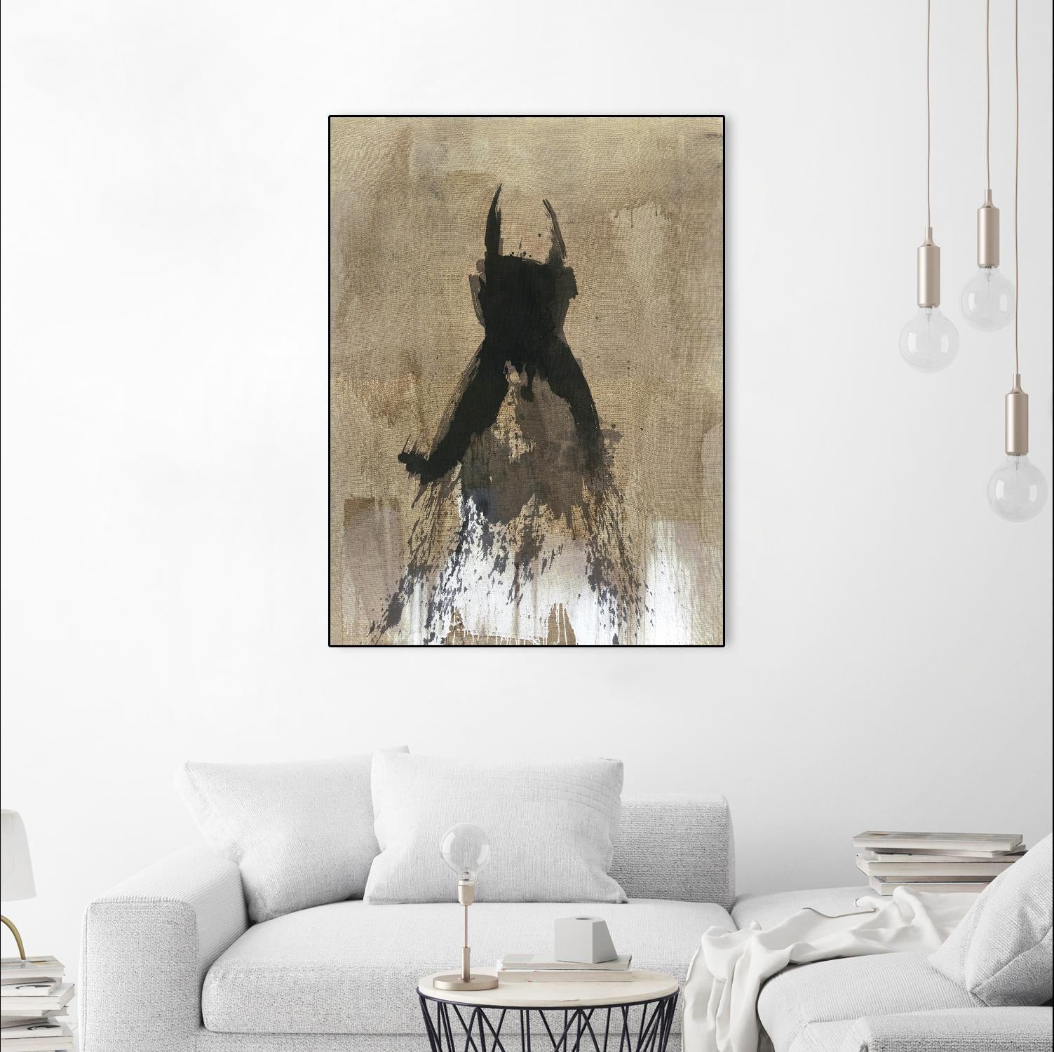 Little Black Dress 3 by PN Studio on GIANT ART - beige abstracts fashion