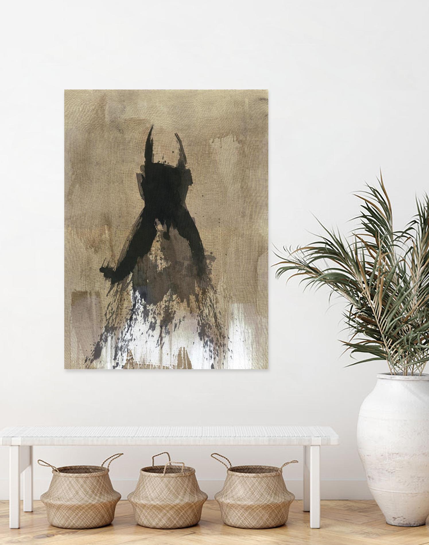 Little Black Dress 3 by PN Studio on GIANT ART - beige abstracts fashion