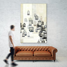 Birdcages 1 by NM Studio on GIANT ART - beige contemporary bird