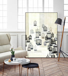 Birdcages 1 by NM Studio on GIANT ART - beige contemporary bird