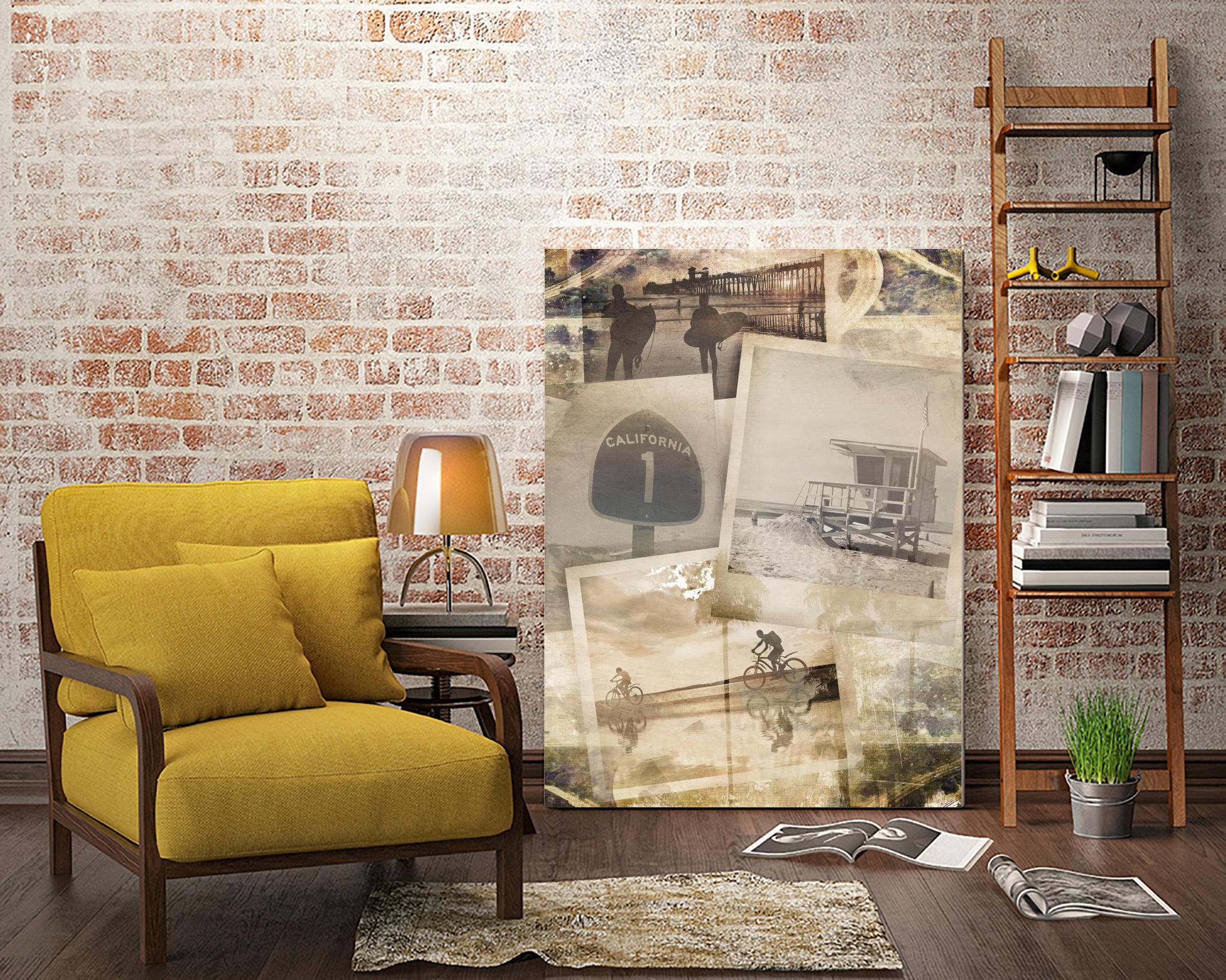 Los Angeles Polaroid Collage A by SEA Studio on GIANT ART - beige cityscapes & streets color photography