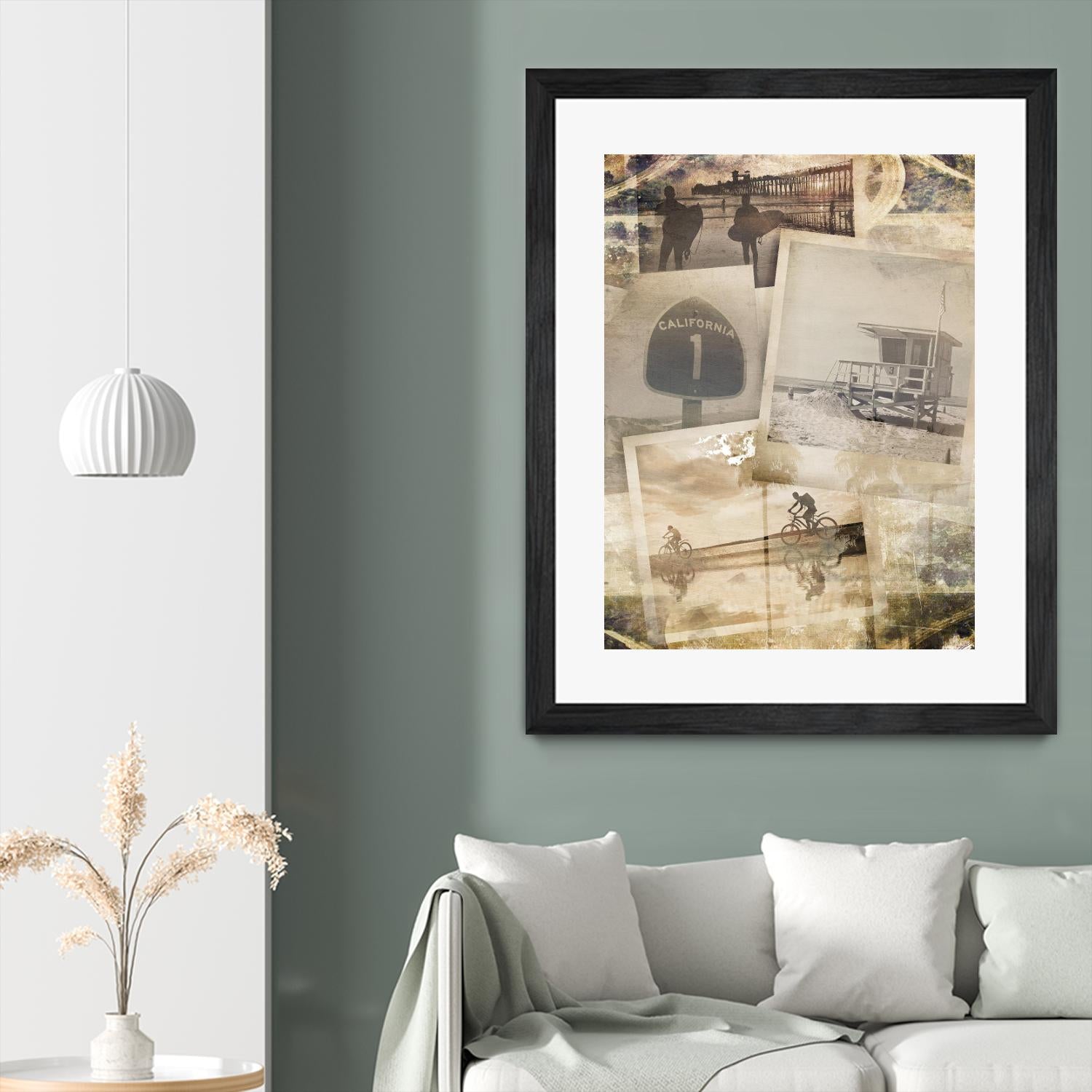 Los Angeles Polaroid Collage A by SEA Studio on GIANT ART - beige cityscapes & streets color photography