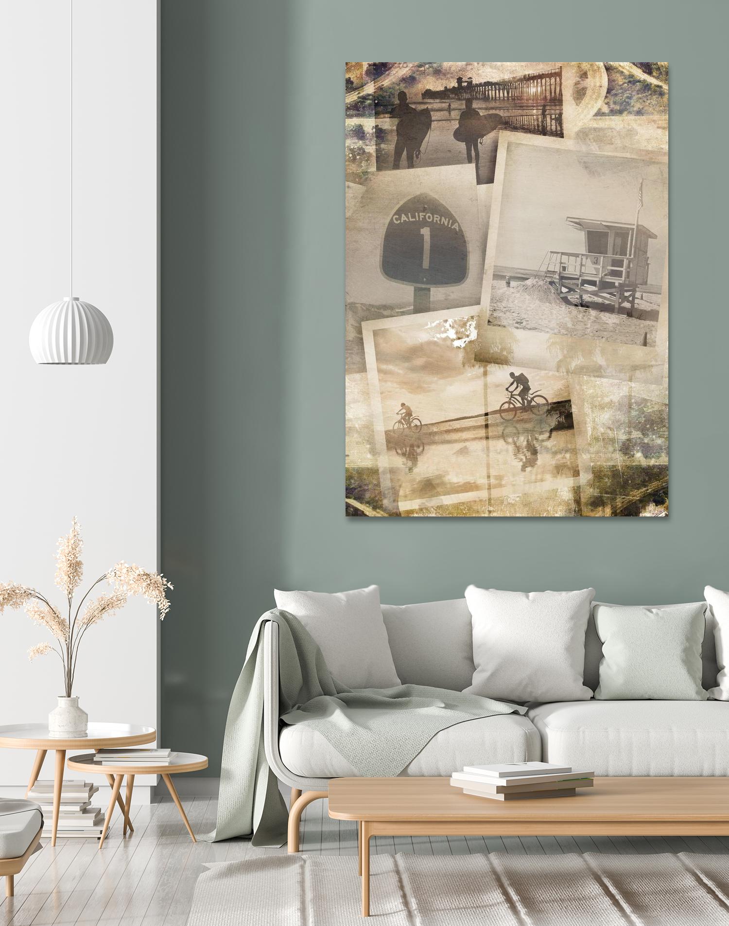 Los Angeles Polaroid Collage A by SEA Studio on GIANT ART - beige cityscapes & streets color photography