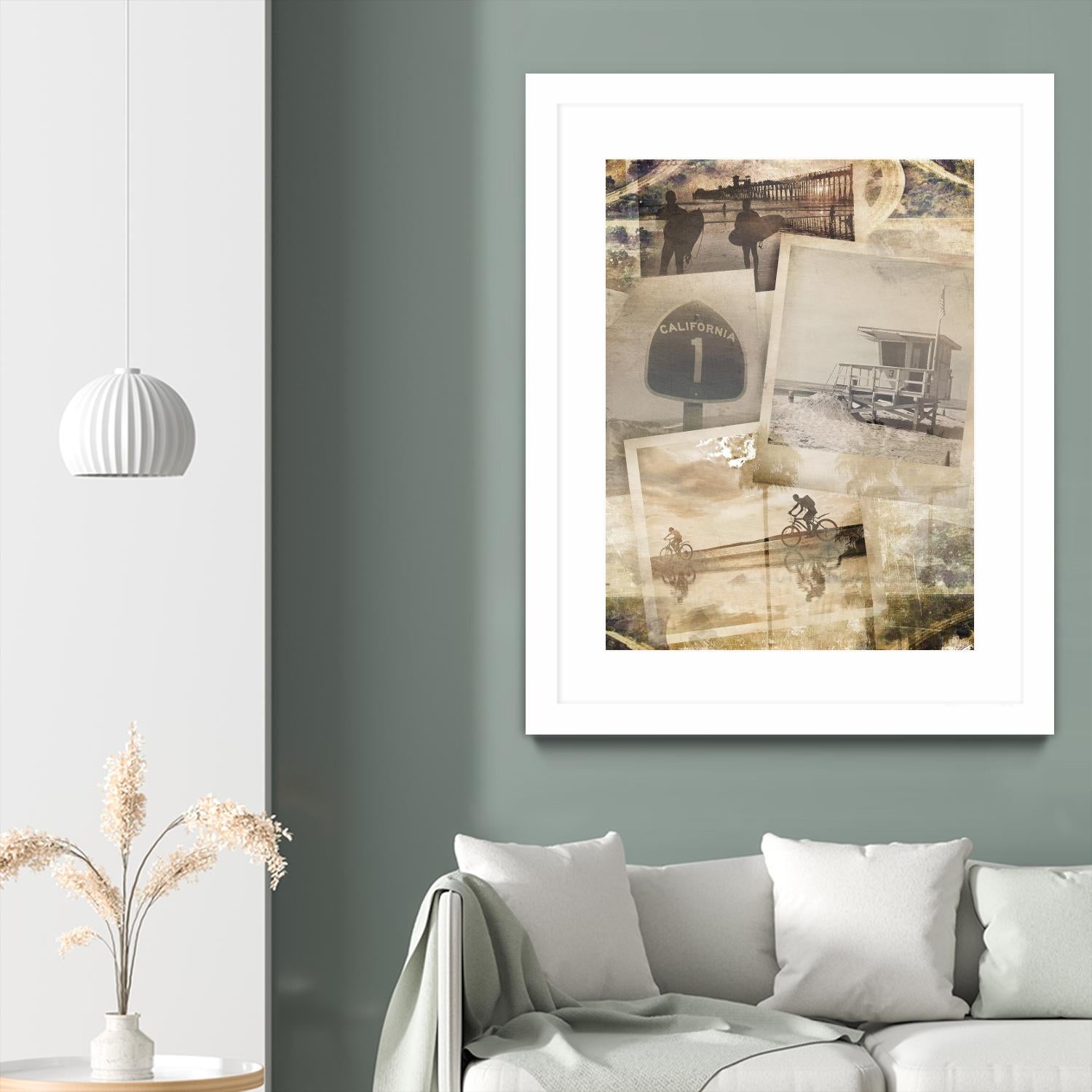 Los Angeles Polaroid Collage A by SEA Studio on GIANT ART - beige cityscapes & streets color photography