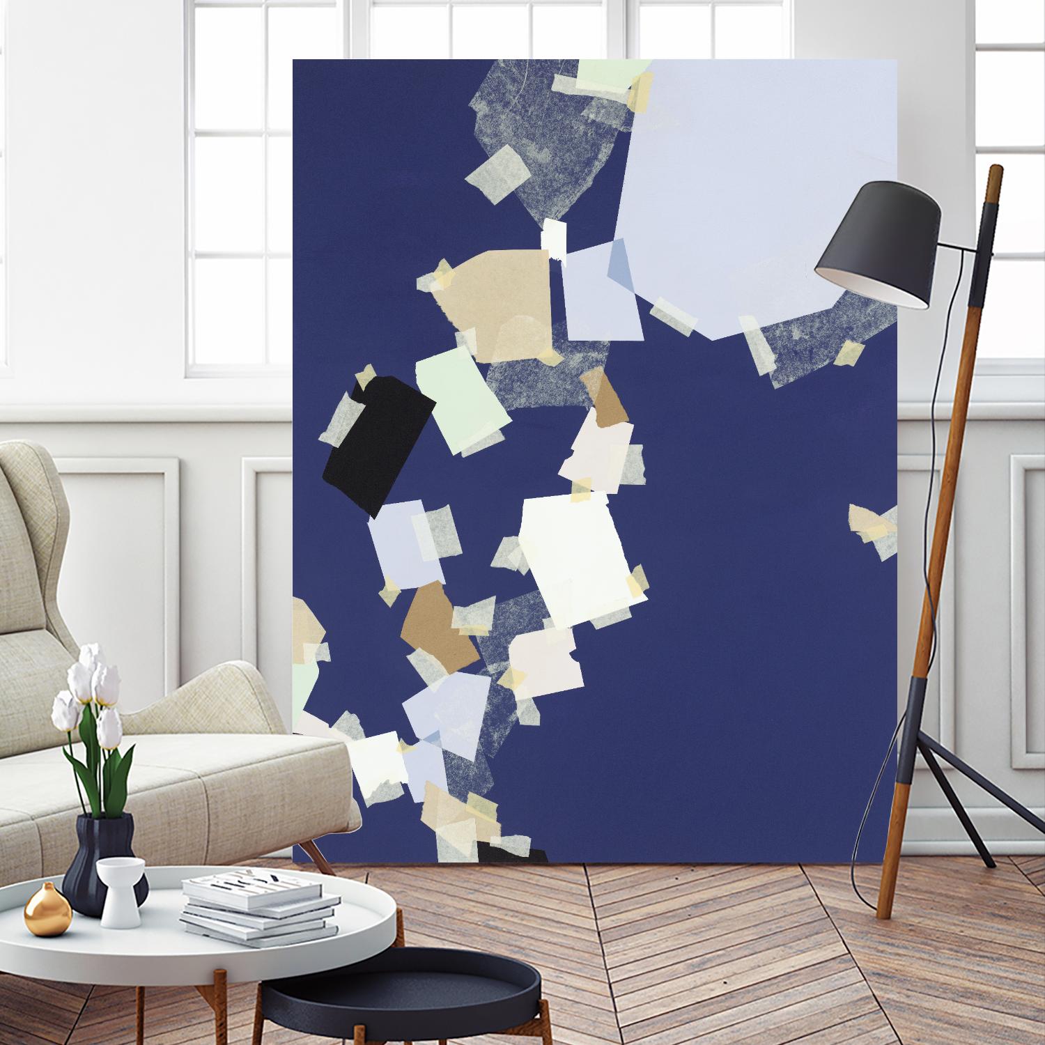 Patchwork 5 by Kyle Goderwis on GIANT ART - purple abstract