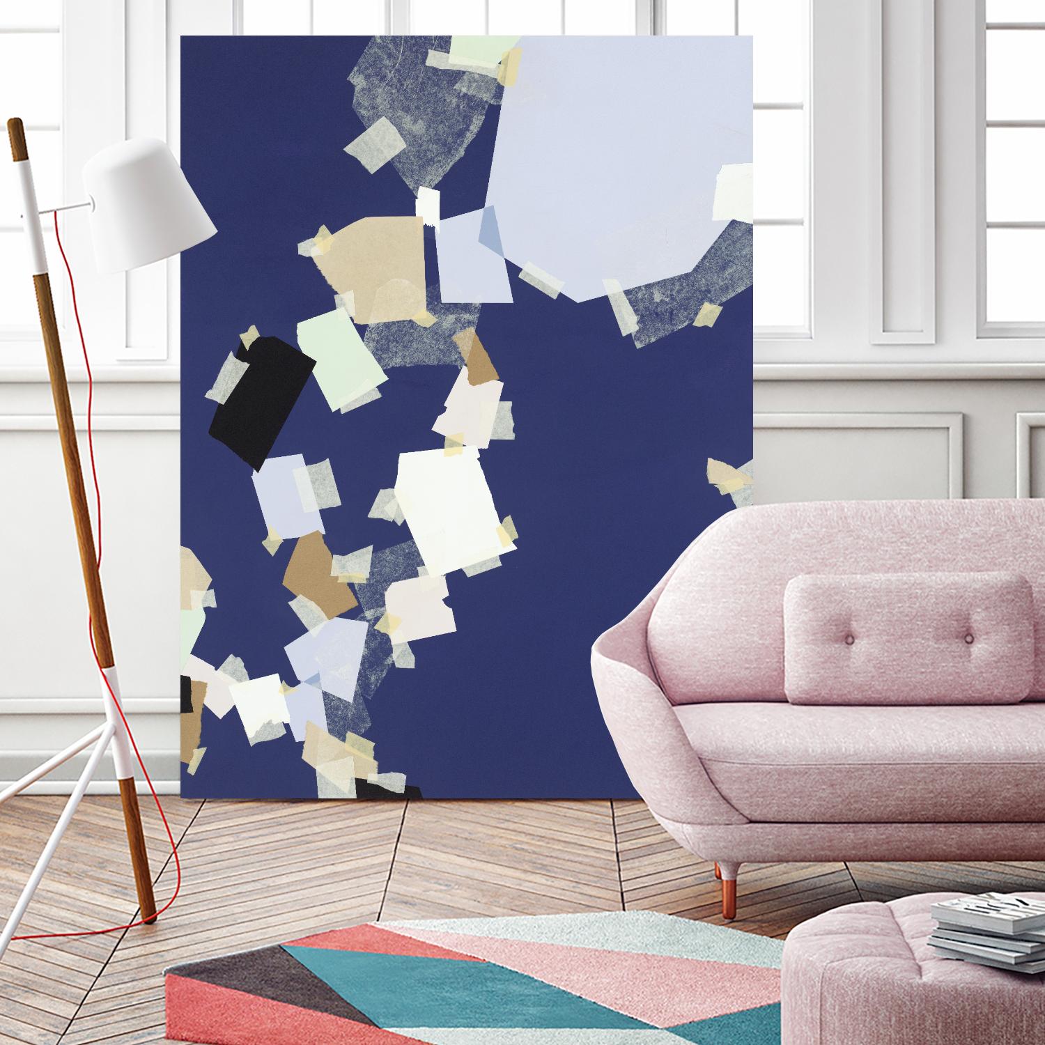 Patchwork 5 by Kyle Goderwis on GIANT ART - purple abstract