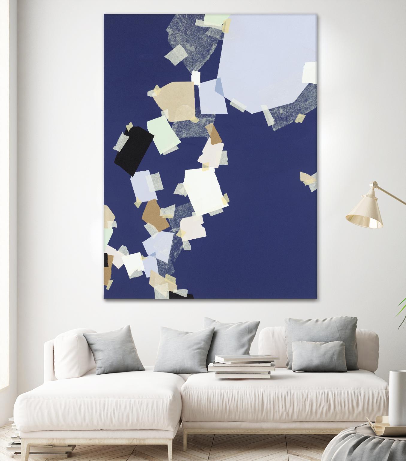 Patchwork 5 by Kyle Goderwis on GIANT ART - purple abstract