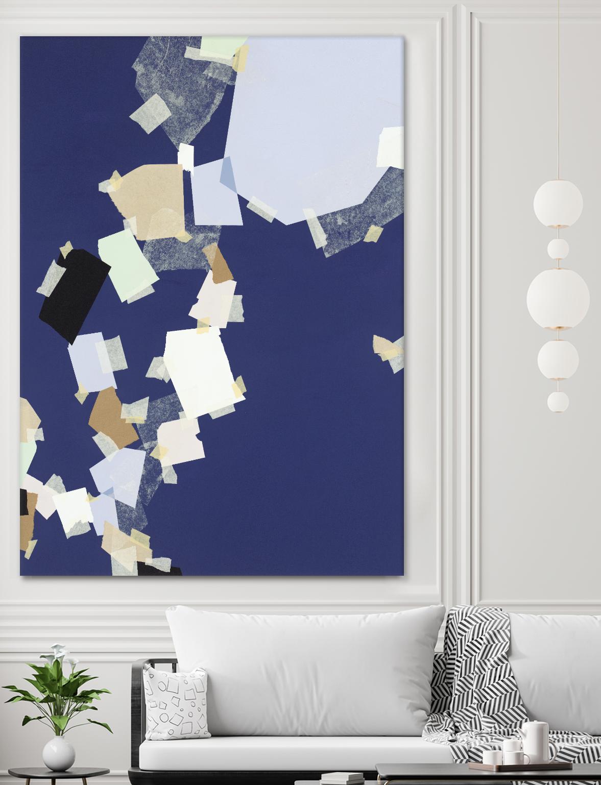 Patchwork 5 by Kyle Goderwis on GIANT ART - purple abstract