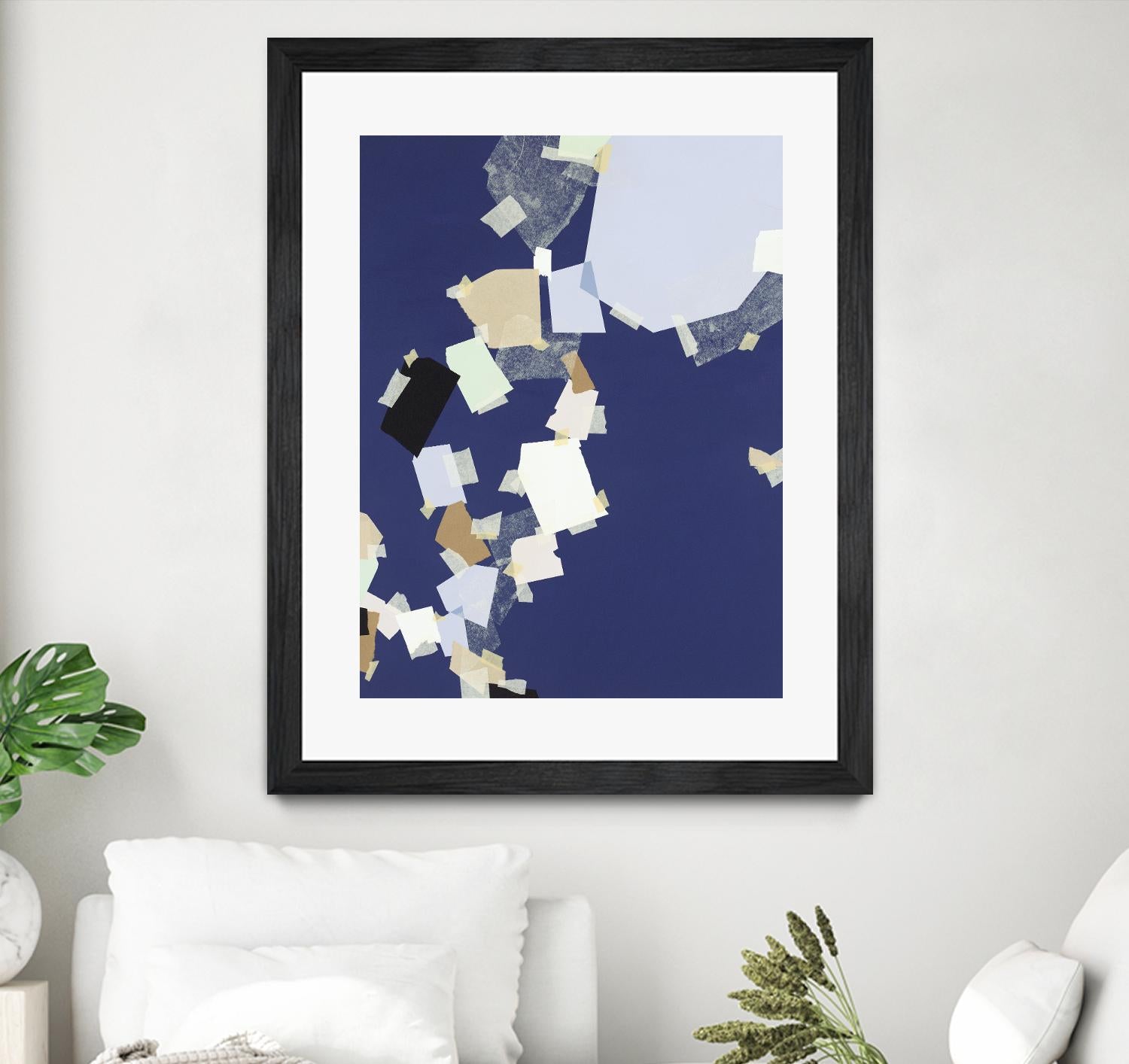 Patchwork 5 by Kyle Goderwis on GIANT ART - purple abstract