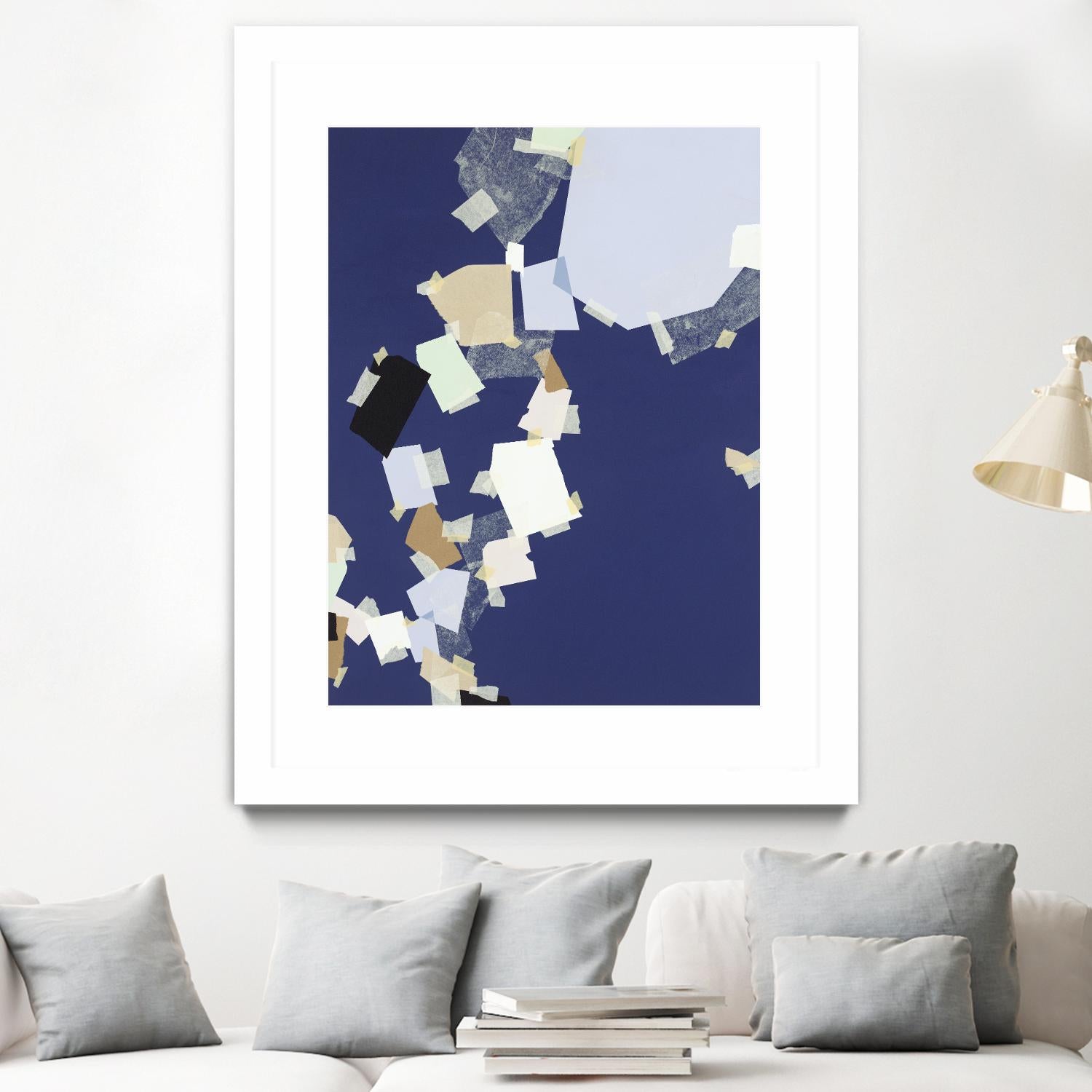 Patchwork 5 by Kyle Goderwis on GIANT ART - purple abstract