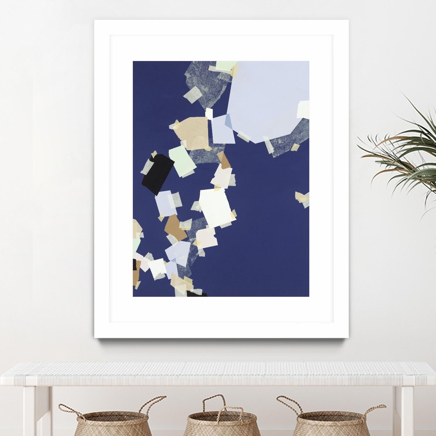 Patchwork 5 by Kyle Goderwis on GIANT ART - purple abstract