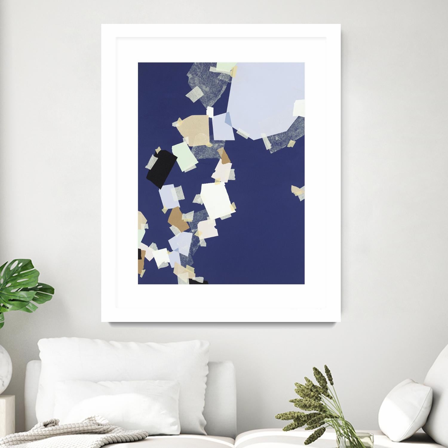 Patchwork 5 by Kyle Goderwis on GIANT ART - purple abstract