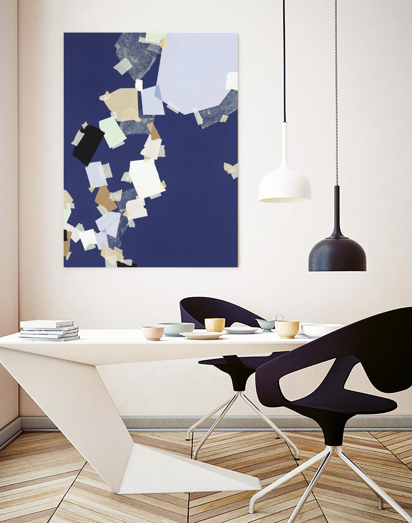 Patchwork 5 by Kyle Goderwis on GIANT ART - purple abstract