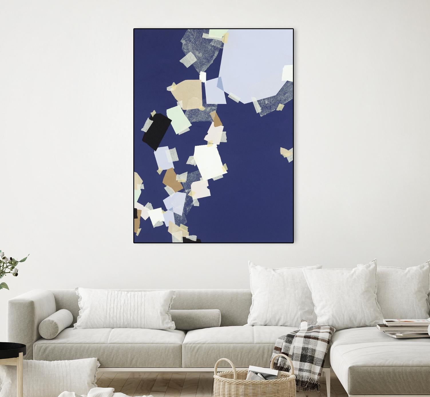 Patchwork 5 by Kyle Goderwis on GIANT ART - purple abstract