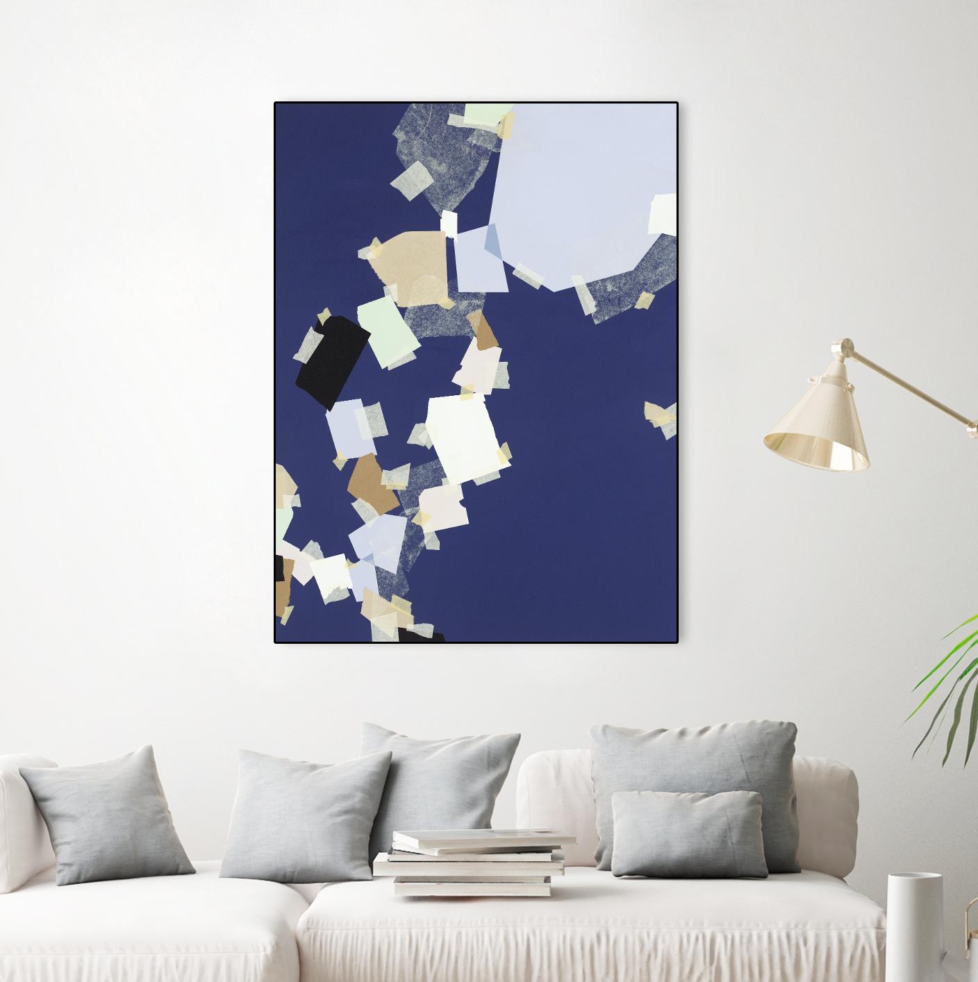 Patchwork 5 by Kyle Goderwis on GIANT ART - purple abstract