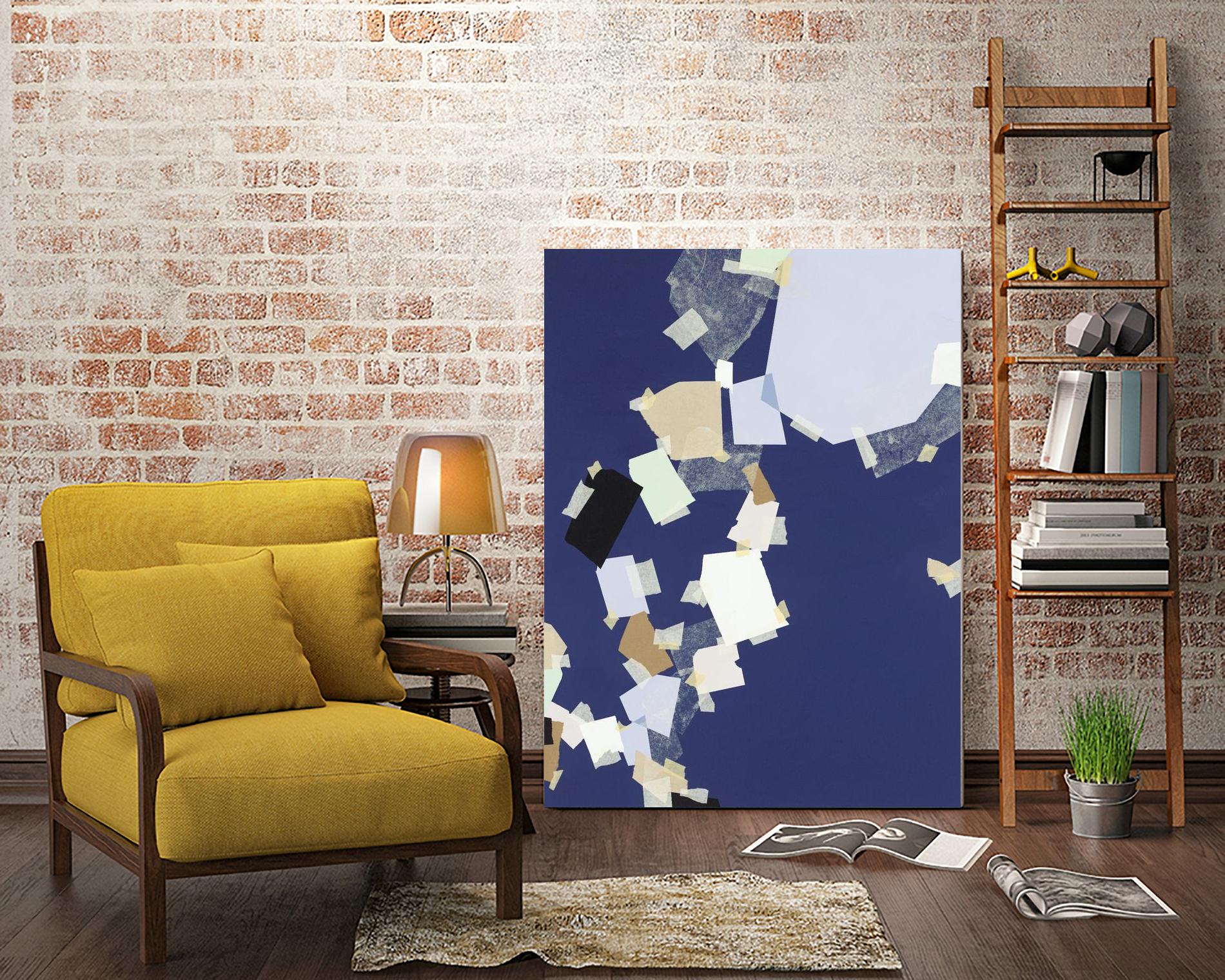 Patchwork 5 by Kyle Goderwis on GIANT ART - purple abstract