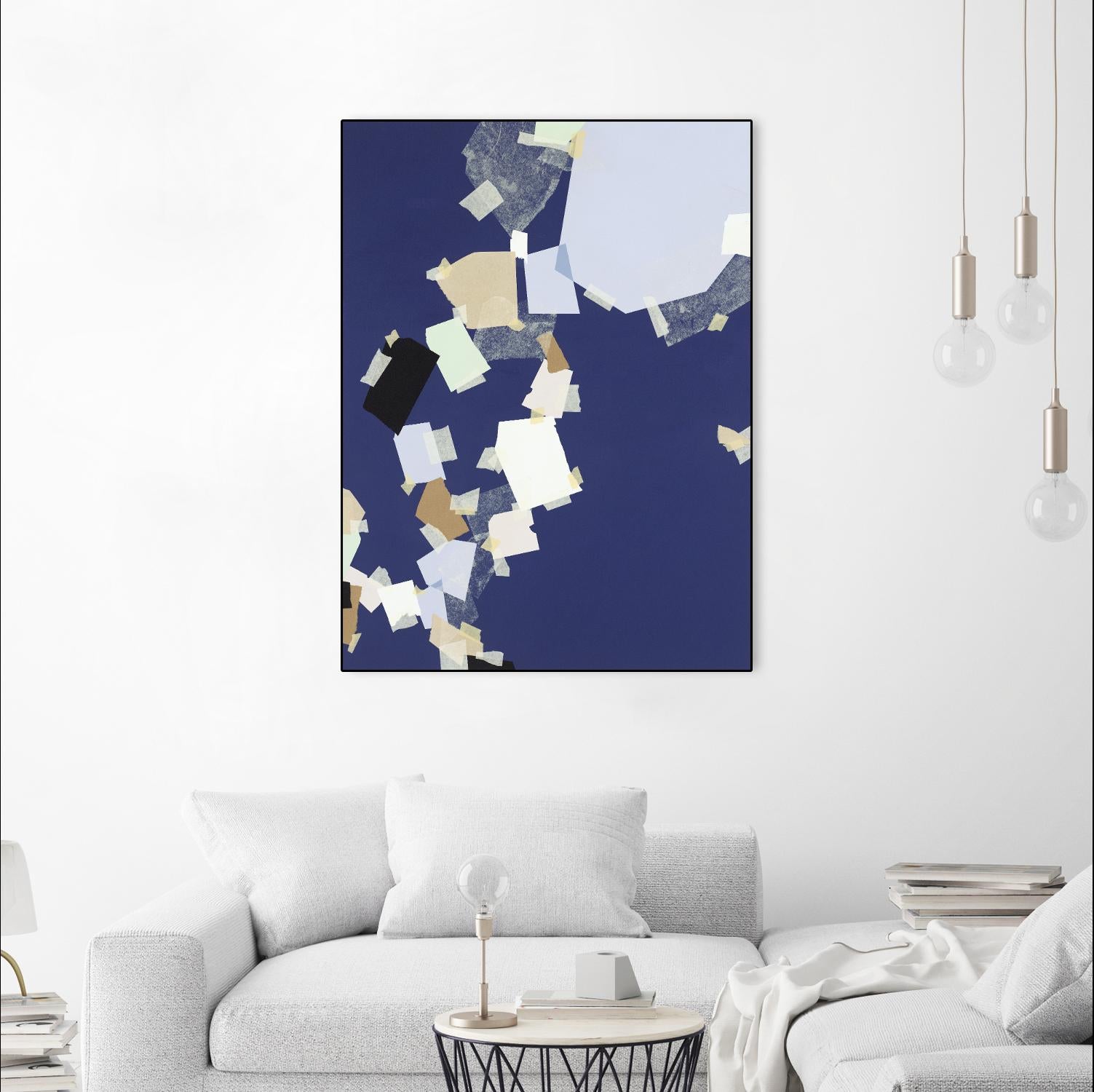 Patchwork 5 by Kyle Goderwis on GIANT ART - purple abstract