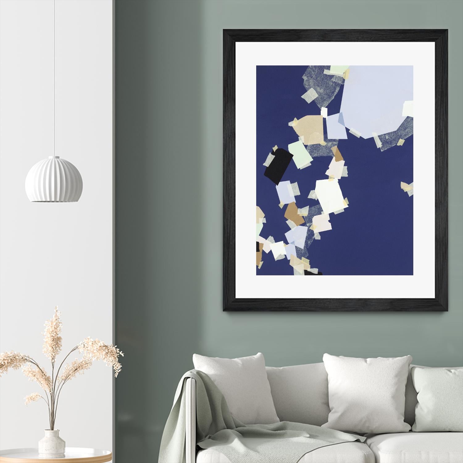 Patchwork 5 by Kyle Goderwis on GIANT ART - purple abstract