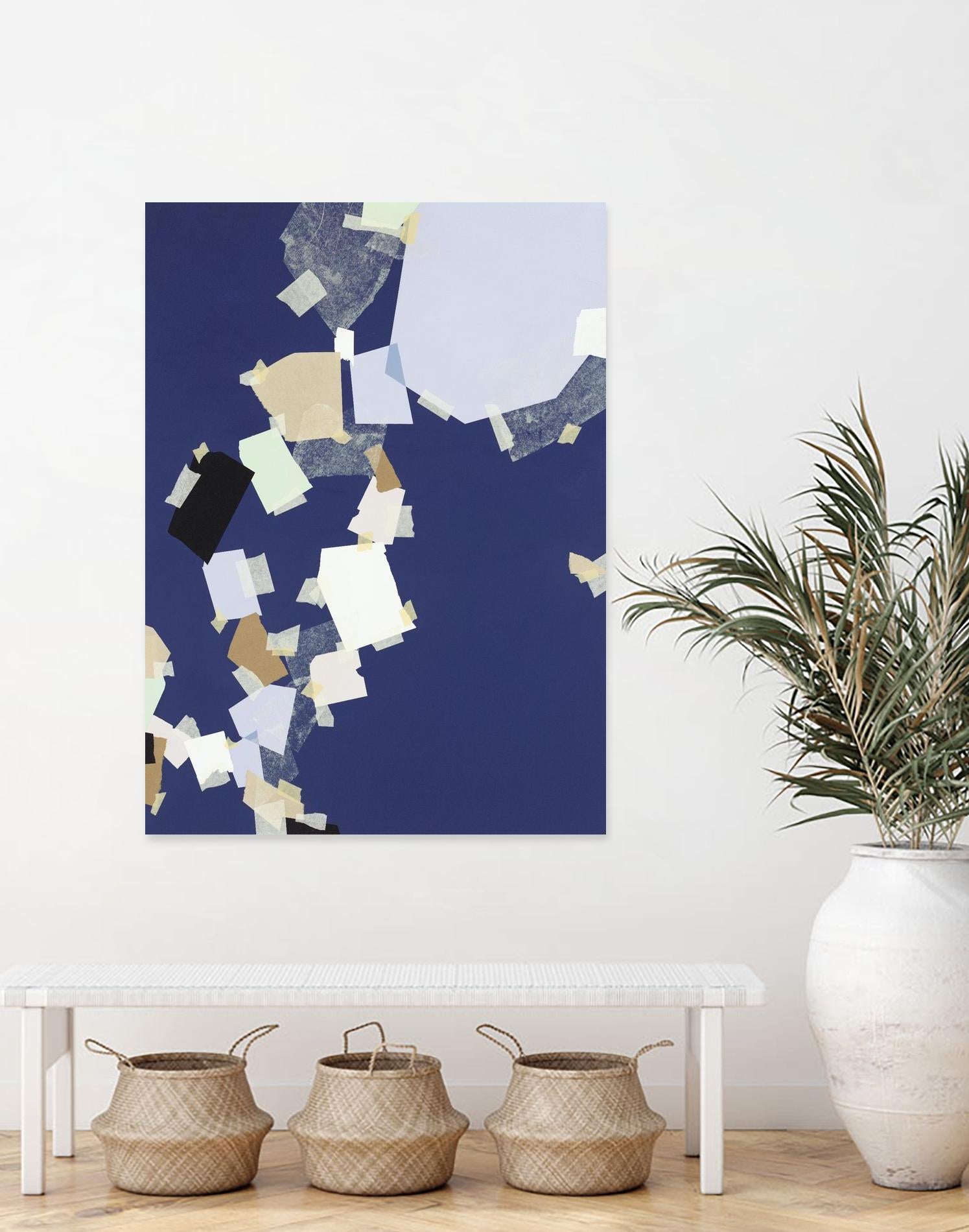 Patchwork 5 by Kyle Goderwis on GIANT ART - purple abstract