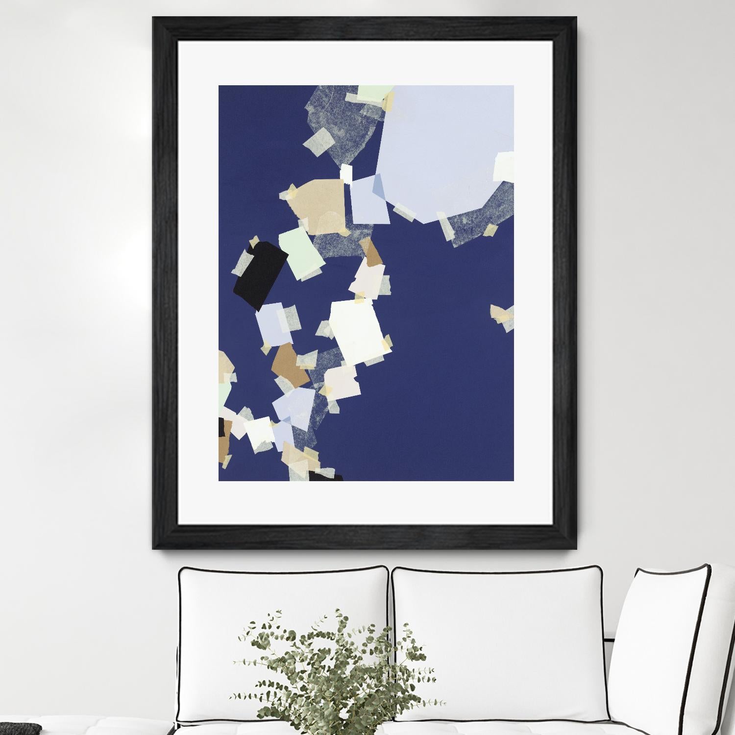 Patchwork 5 by Kyle Goderwis on GIANT ART - purple abstract